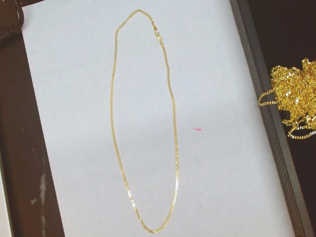10k Yellow Gold Cadena Semisolida Cubana 2.7g