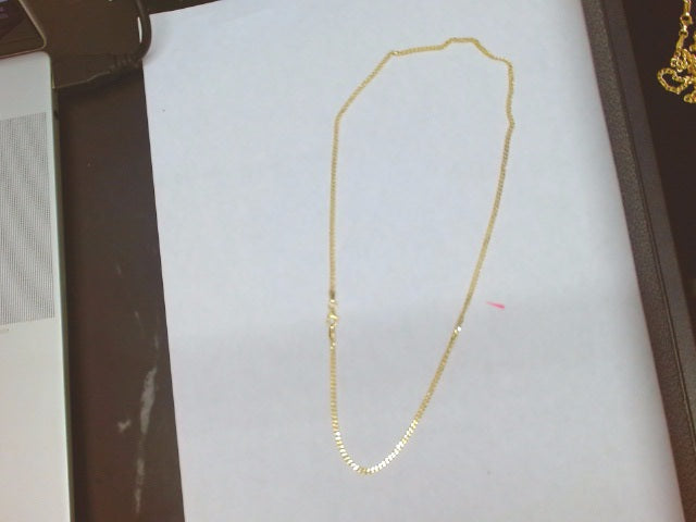 10k Yellow Gold Cadena Semisolida Cubana 2.6g