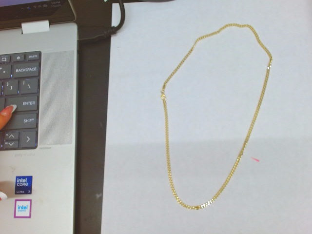 10k Yellow Gold Cadena Semisolida Cubana 4.4g