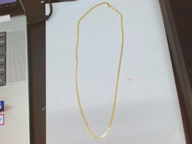 10k Yellow Gold Cadena Semisolida Cubana 5.2g