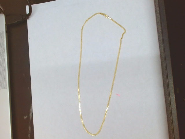 10k Yellow Gold Cadena Semisolida Cubana 2.6g