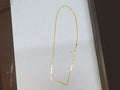 10k Yellow Gold Cadena Semisolida Cubana 2.7g