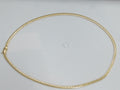 10k Yellow Gold Cadena Cubana Solida Criolla 24g