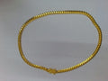 10k Yellow Gold Cadena Cubana Solida Fabrica 46.7g