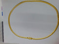 10k Yellow Gold Cadena Cubana Solida Criolla 58g