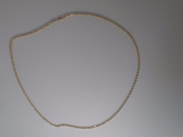 10k Yellow Gold Cadena Rope 16.2g