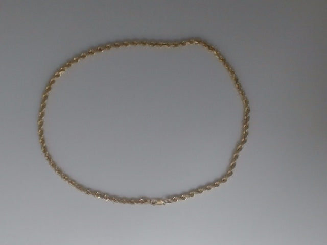 10k Yellow Gold Cadena Rope 29.7g