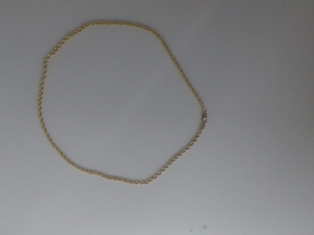 10k Yellow Gold Cadena Rope 3.8g