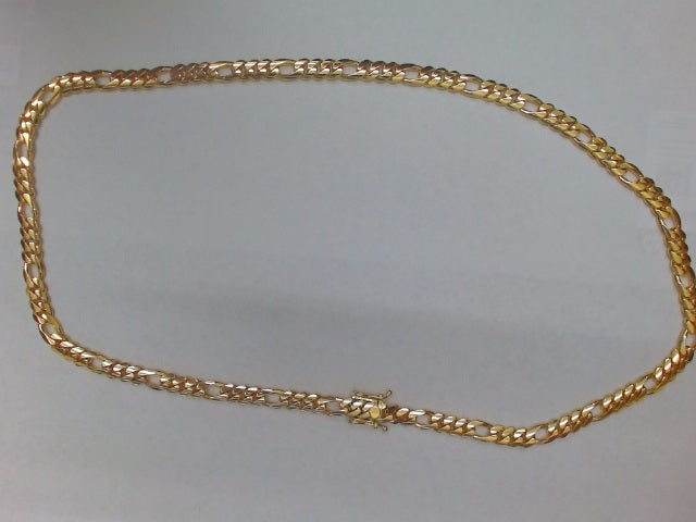 10k Yellow Gold Cadena Figaro 76.1g