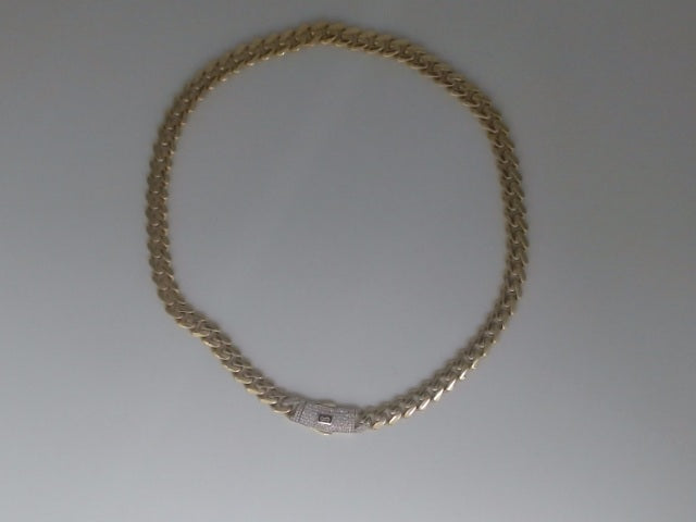 10k Yellow Gold Unisex Cadena Monaco 22.2g