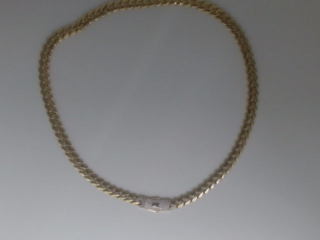 10k Yellow Gold Unisex Cadena Monaco 29g