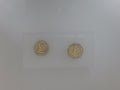 10k Yellow Gold Aretes 2.3g