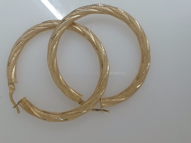 10k Yellow Gold Argollas 3.6g