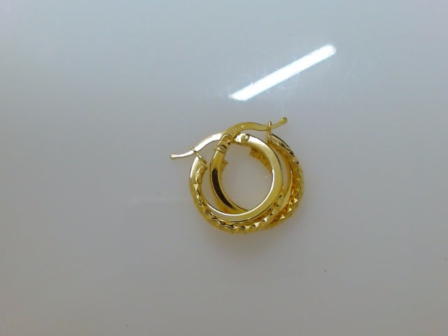 10k Yellow Gold Argollas 2.4g
