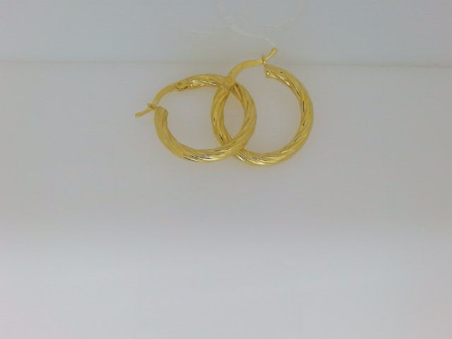 10k Yellow Gold Argollas 2.3g