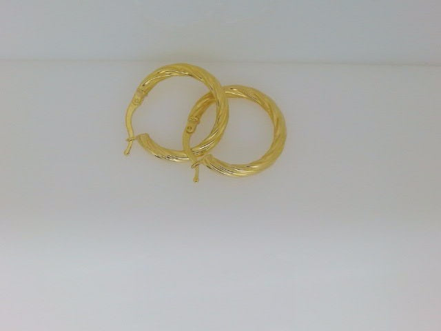 10k Yellow Gold Argollas 2.3g