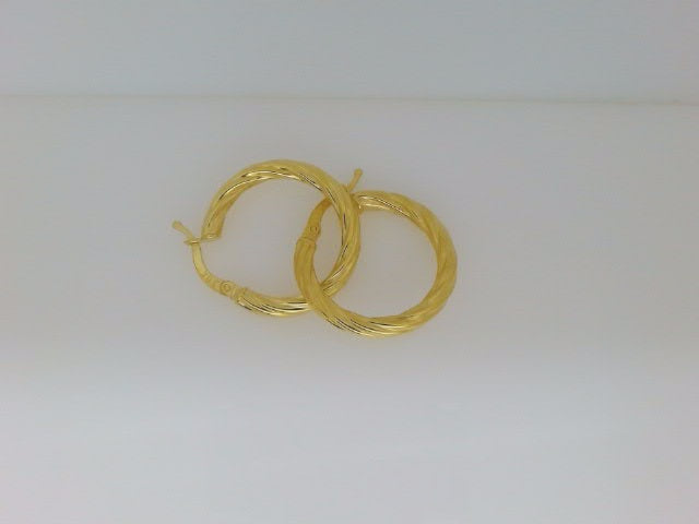 10k Yellow Gold Argollas 2.4g