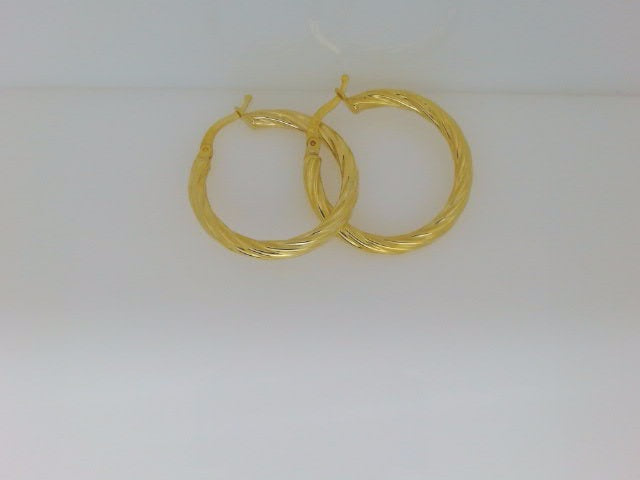 10k Yellow Gold Argollas 2.7g